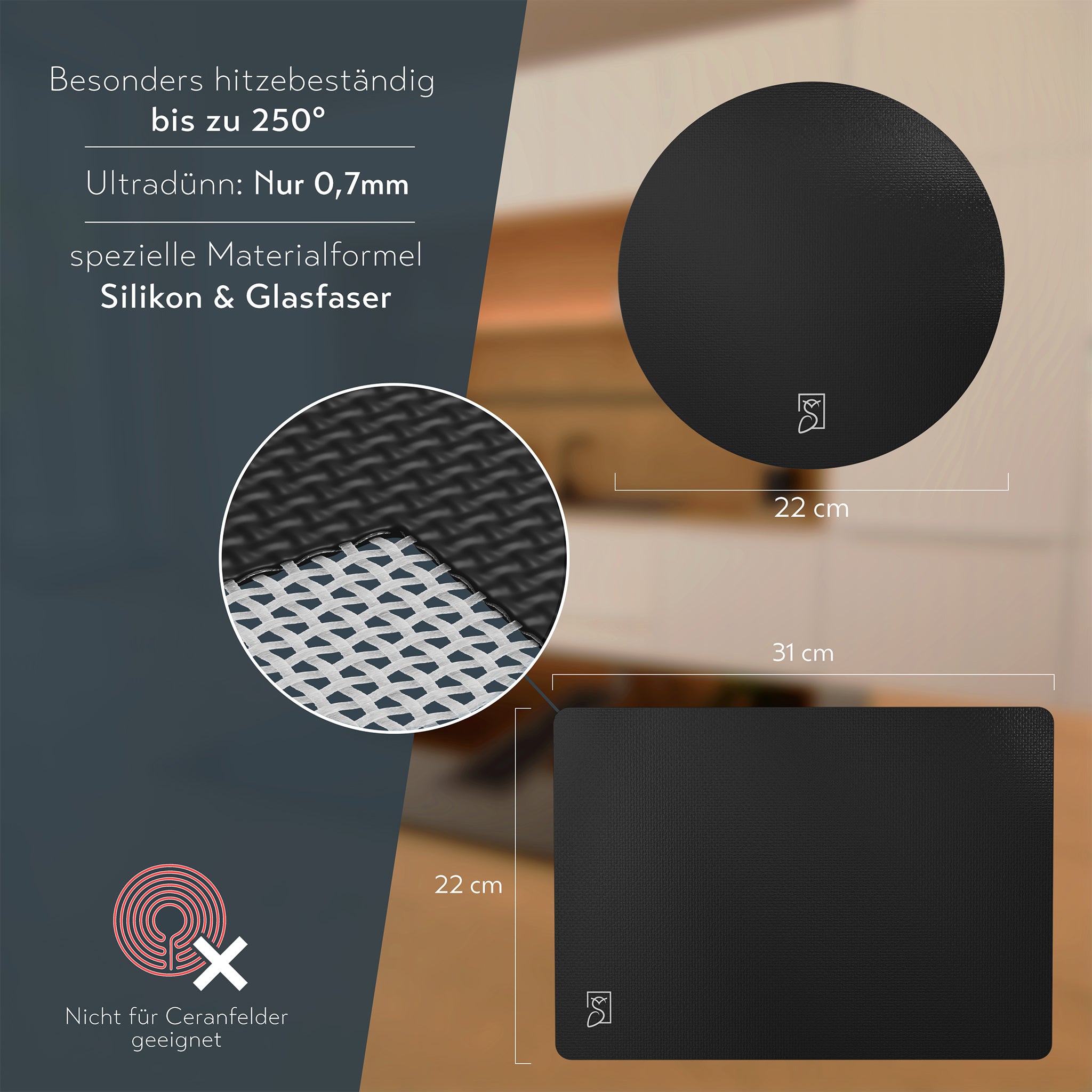 Induktionsschutzmatte